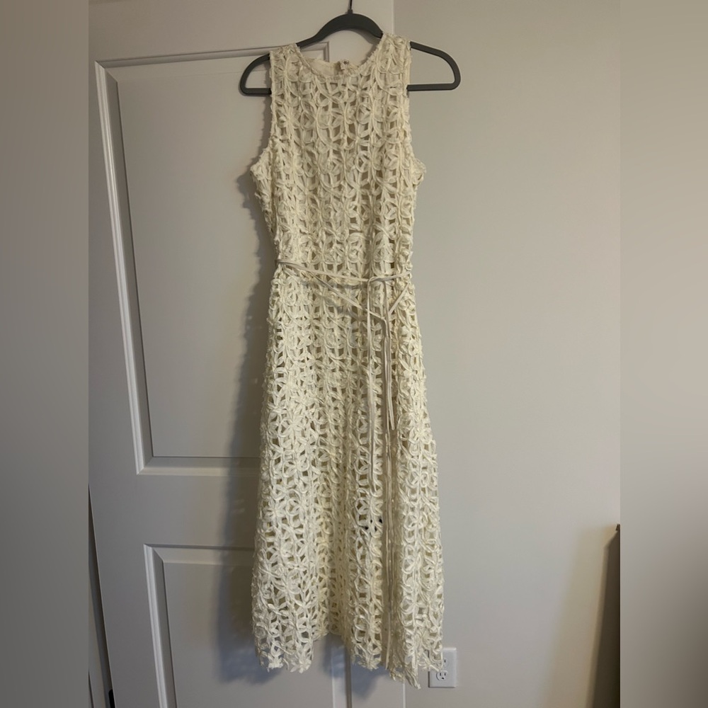 Elegant Ivory Lace Dress